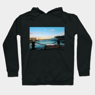 Boston city tiver view Hoodie